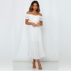 Hello Molly Sky Child Maxi Dress White